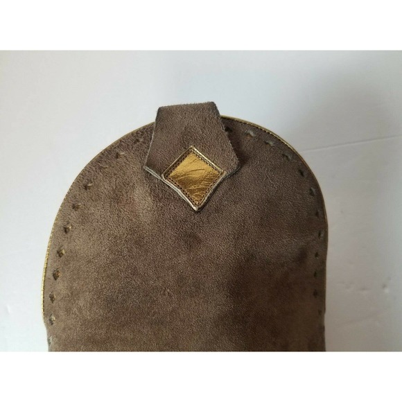 OTTORINO BOSSI women 36 Boots Tall Brown‎ Western Leather Suede Cowboy Italy 6 - Picture 7 of 11